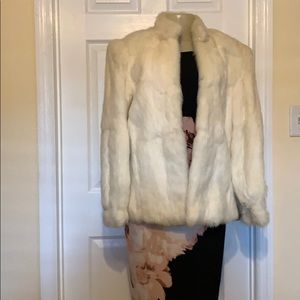 100% rabbit fur coat